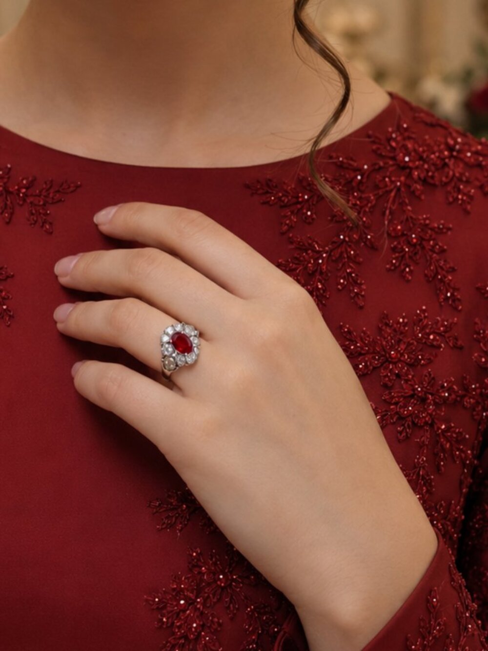 size 7 titanic jewelry Collection (tm), lady duff Gordon's couture ring JTV.com